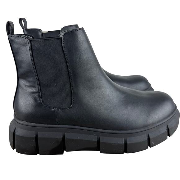 BP NIYA LUG SOLE‎ CHELSEA BOOT IN BLACK NWOB WOMEN'S SIZE 7.5M - Picture 6 of 12